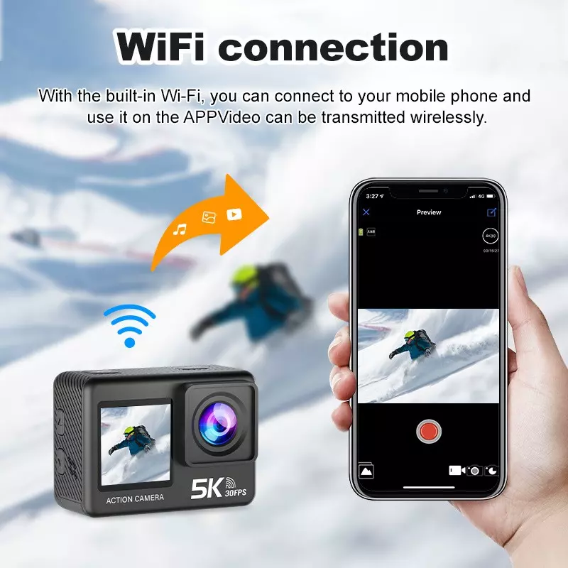 AT-M60TR 5K Dual-Screen Action Camera