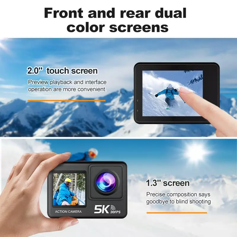AT-M60TR 5K Dual-Screen Action Camera