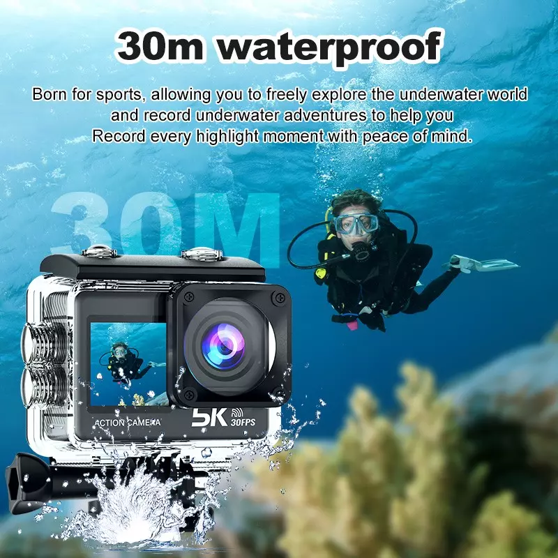 AT-M60TR 5K Dual-Screen Action Camera