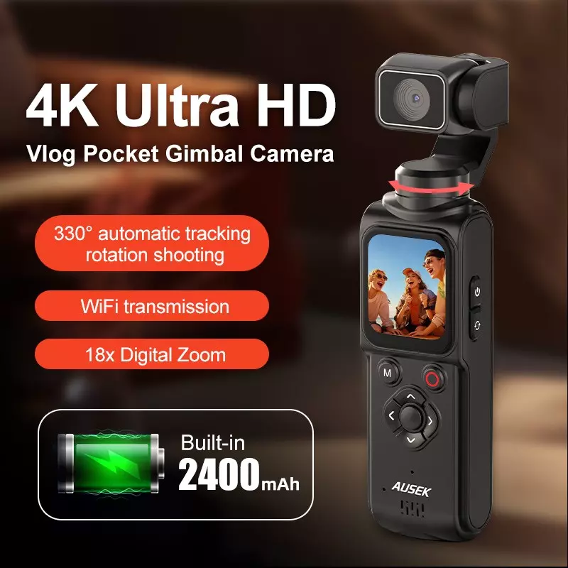 AT-M105 4K Pocket Vlog Gimbal Camera