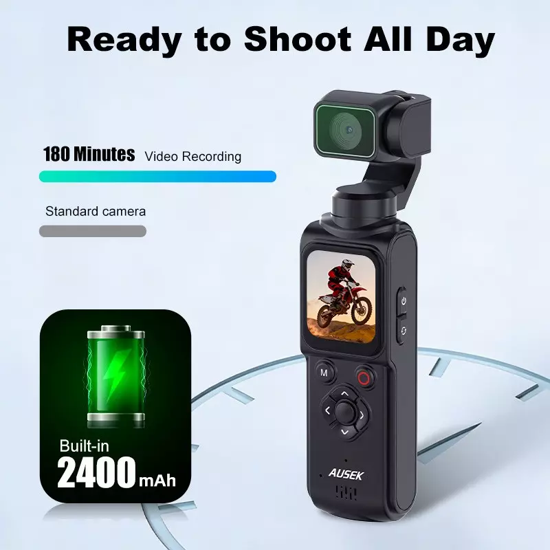 AT-M105 4K Pocket Vlog Gimbal Camera